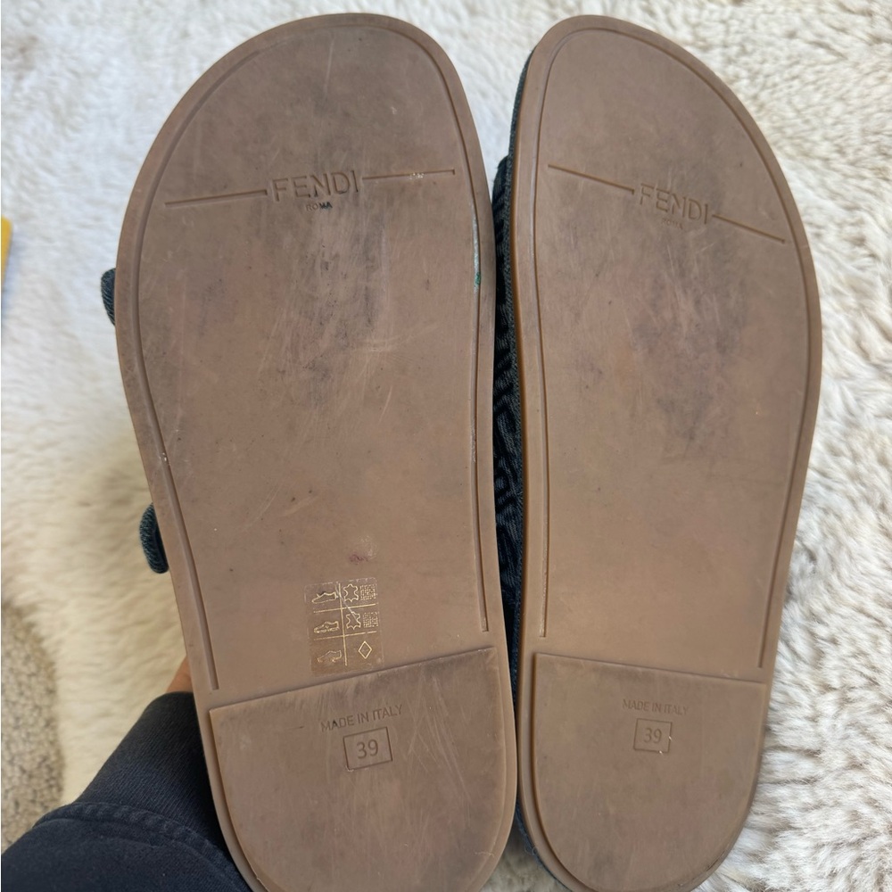 Fendi women’s Denim Blue Sandals - Picture 8 of 12